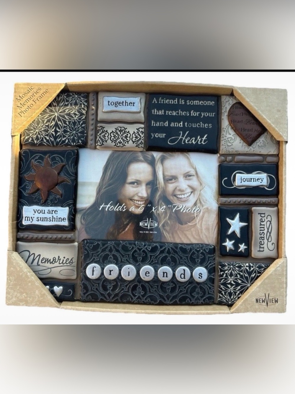 Mosaic Memories Friends Decorative Photo Frame 6x4 NWT
